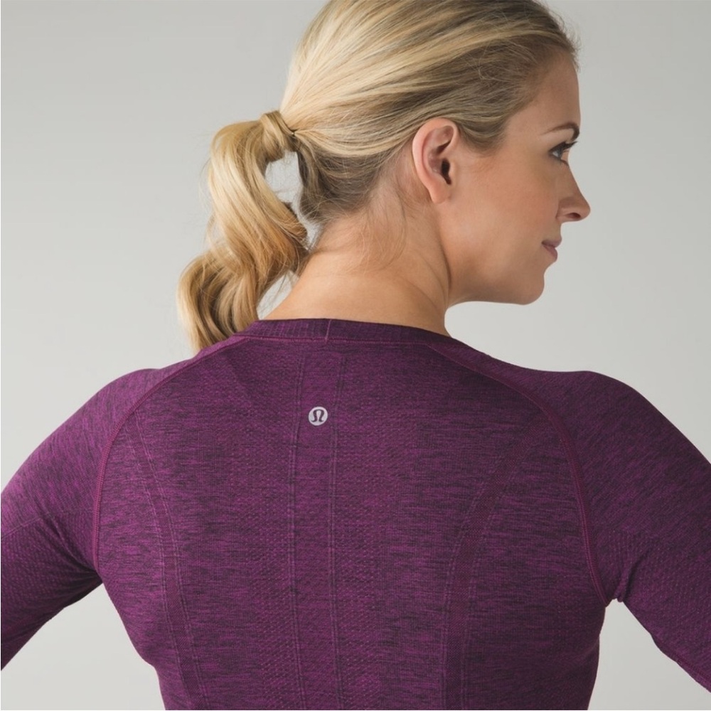 Lululemon Athletica Deep Purple Long Sleeve Tee - Picture 3 of 15